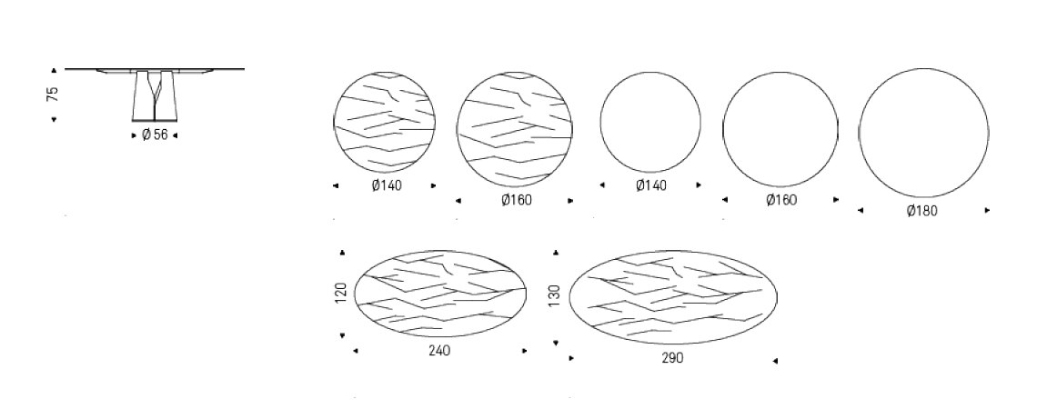Обеденный стол Cattelan Italia Giano Round