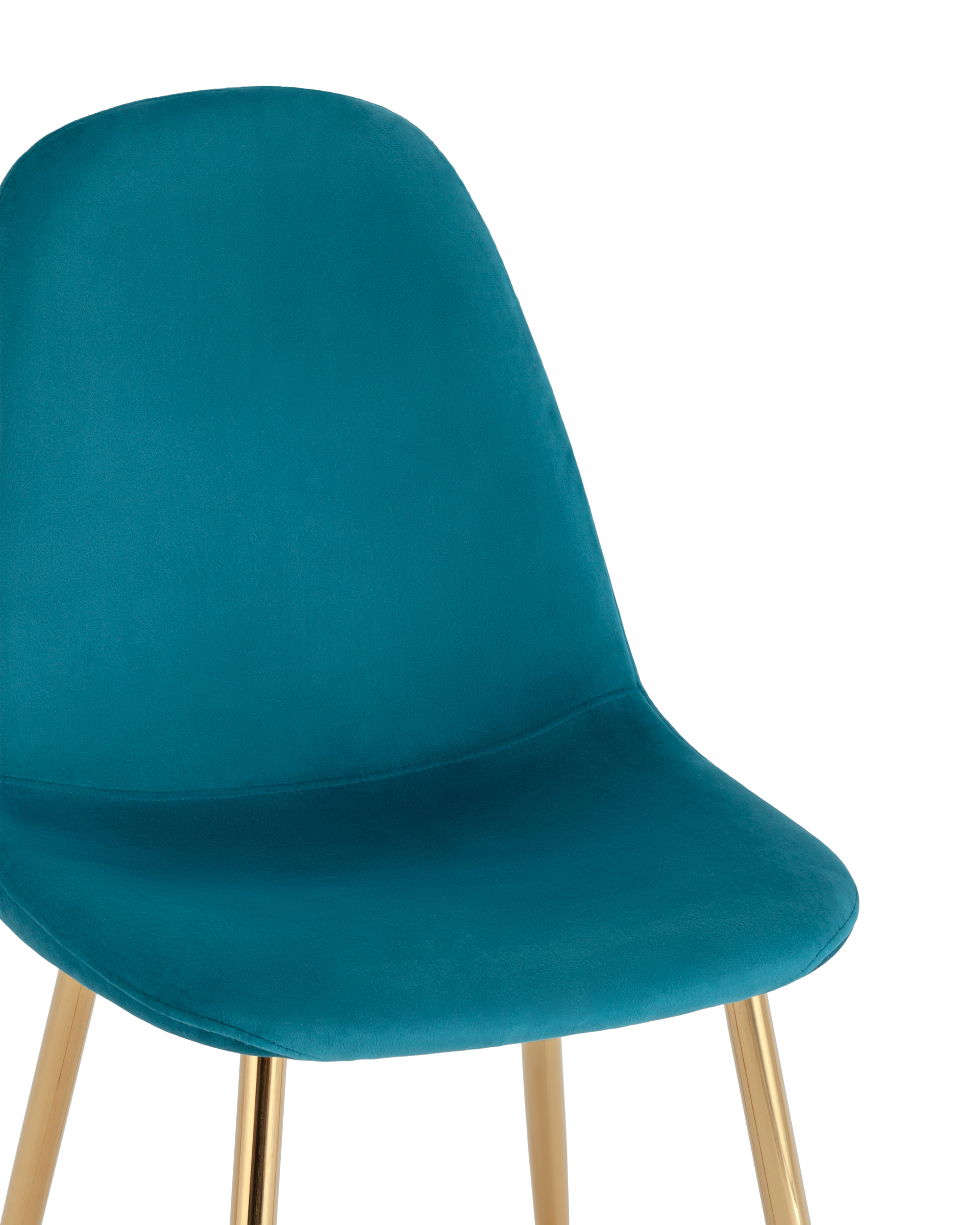 Стул Валенсия SN велюр аквамарин золотые ножки Stool Group