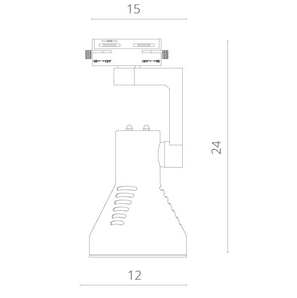 Светильник на шине Arte Lamp A5109PL-1WH