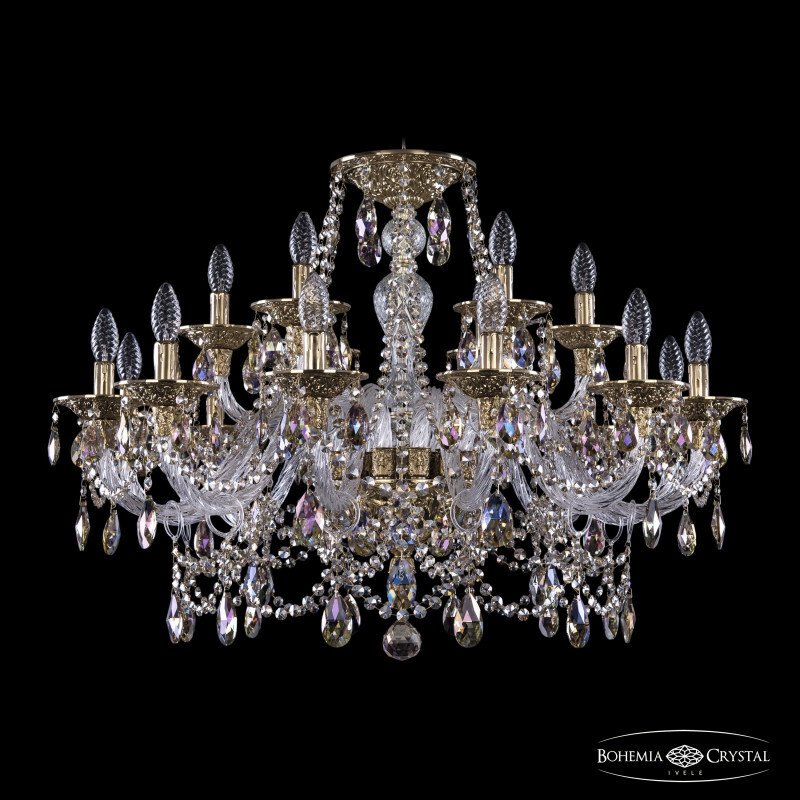 Подвесная люстра Bohemia Ivele Crystal 16111/12+6/300 G R801