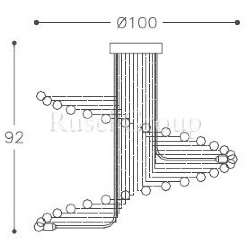 Подвесной светильник Italamp Spirale G&R10