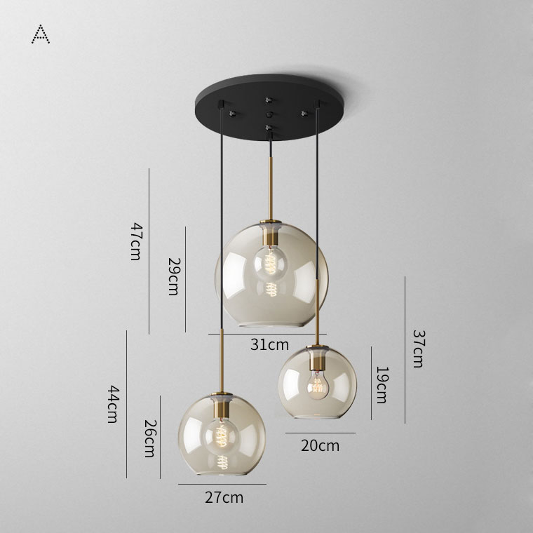 Подвесной светильник VILMO TRIO G by ImperiumLoft