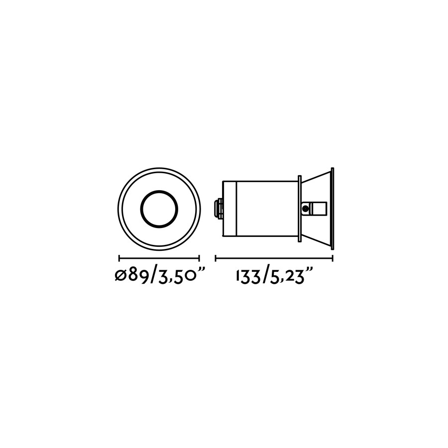 Встраиваемый круглый светильник Fresh белый  IP65 Faro