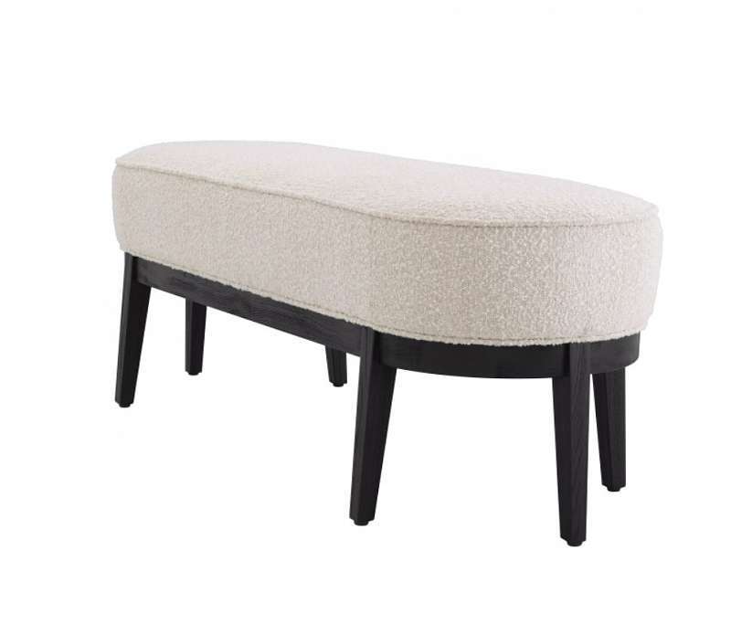 Скамья Eichholtz Jarrett bouclé cream 116230