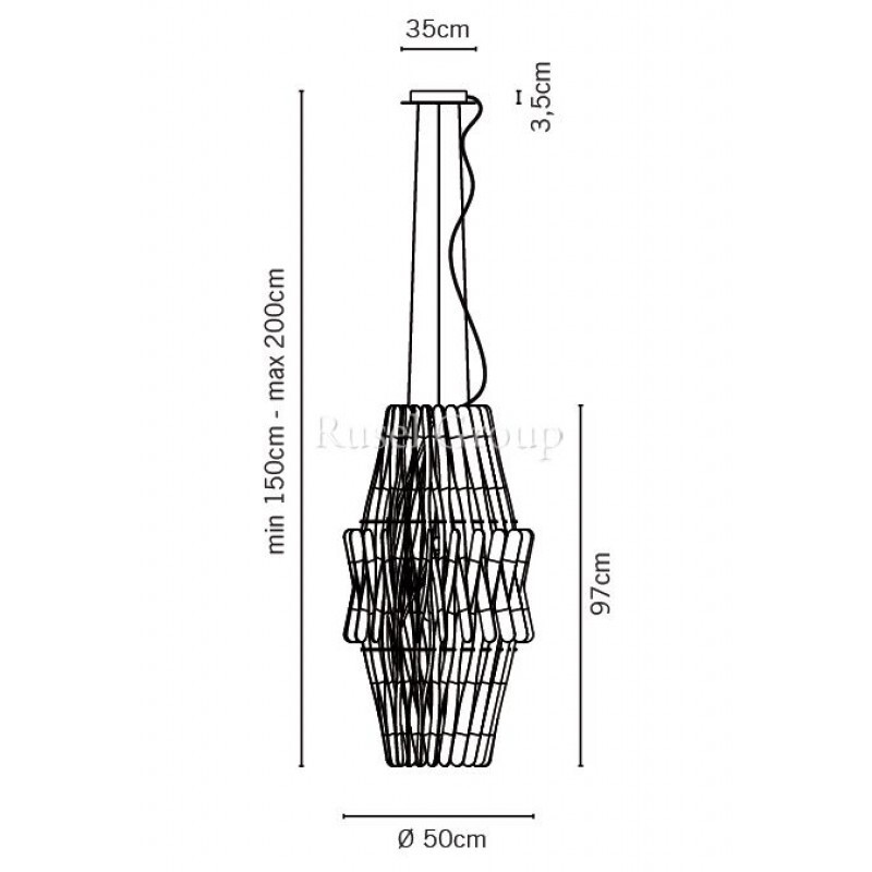 Подвесной светильник Fabbian Stick F23 A05 69