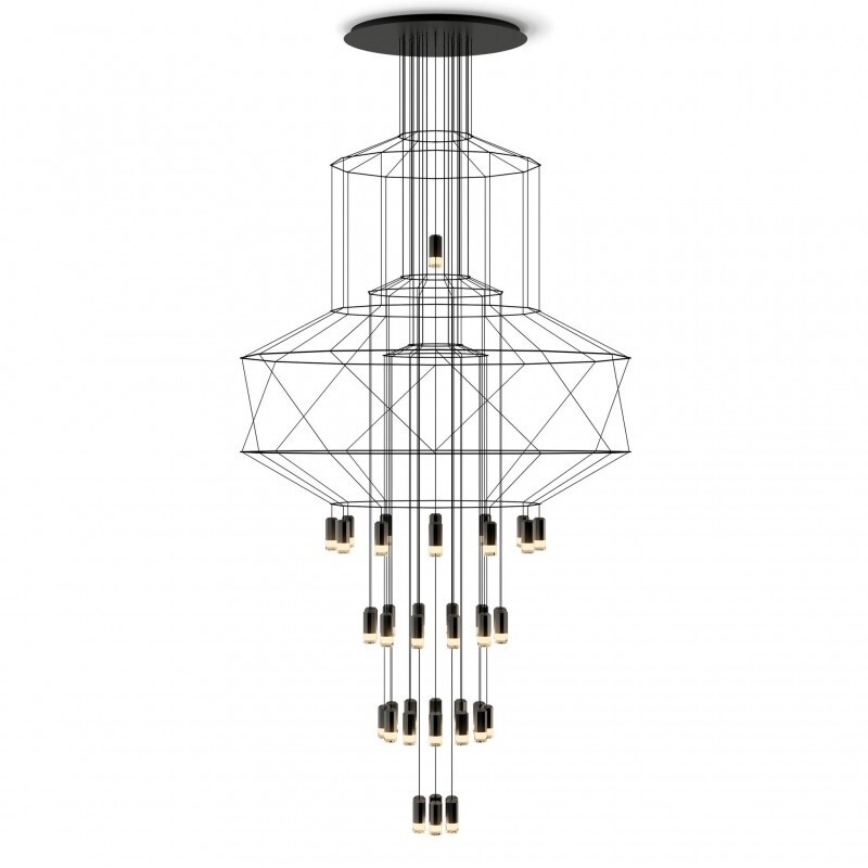 ПОДВЕСНОЙ СВЕТИЛЬНИК VIBIA Wireflow Chandelier 0374