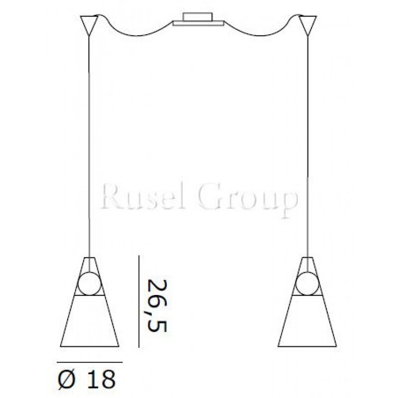 Подвесной светильник de MAJO GEMMA S2D