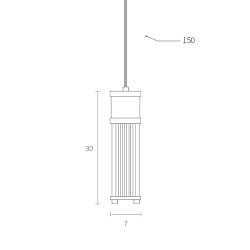 Подвесной светильник Delight Collection Claridges bronze