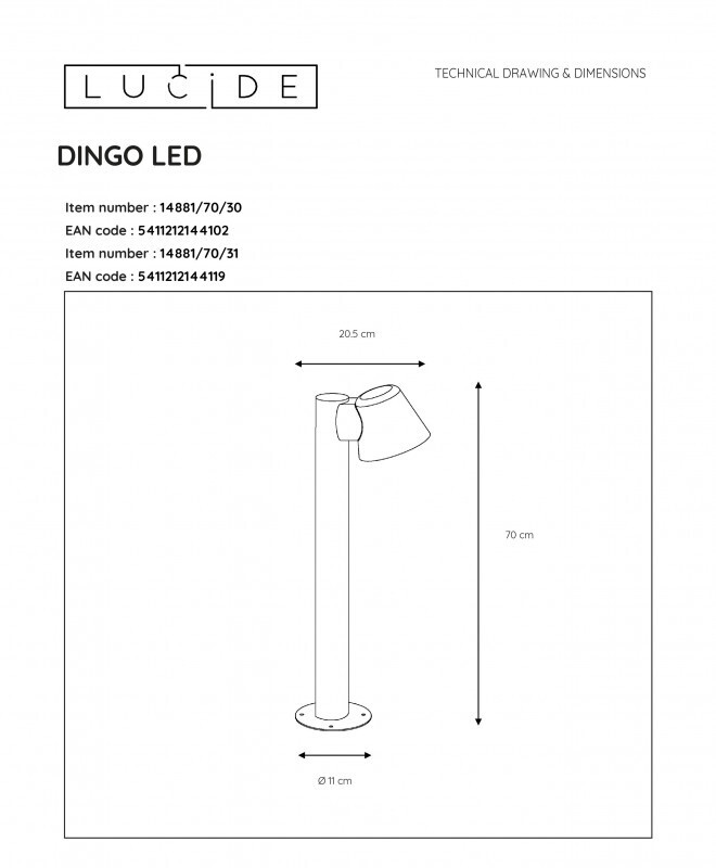 Садовый светильник LUCIDE 14881/70/30