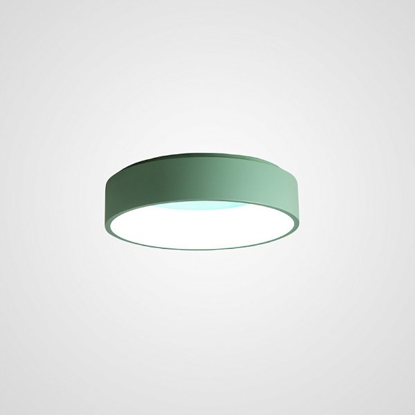 Потолочный светодиодный светильник TRAY D45 Green by ImperiumLoft