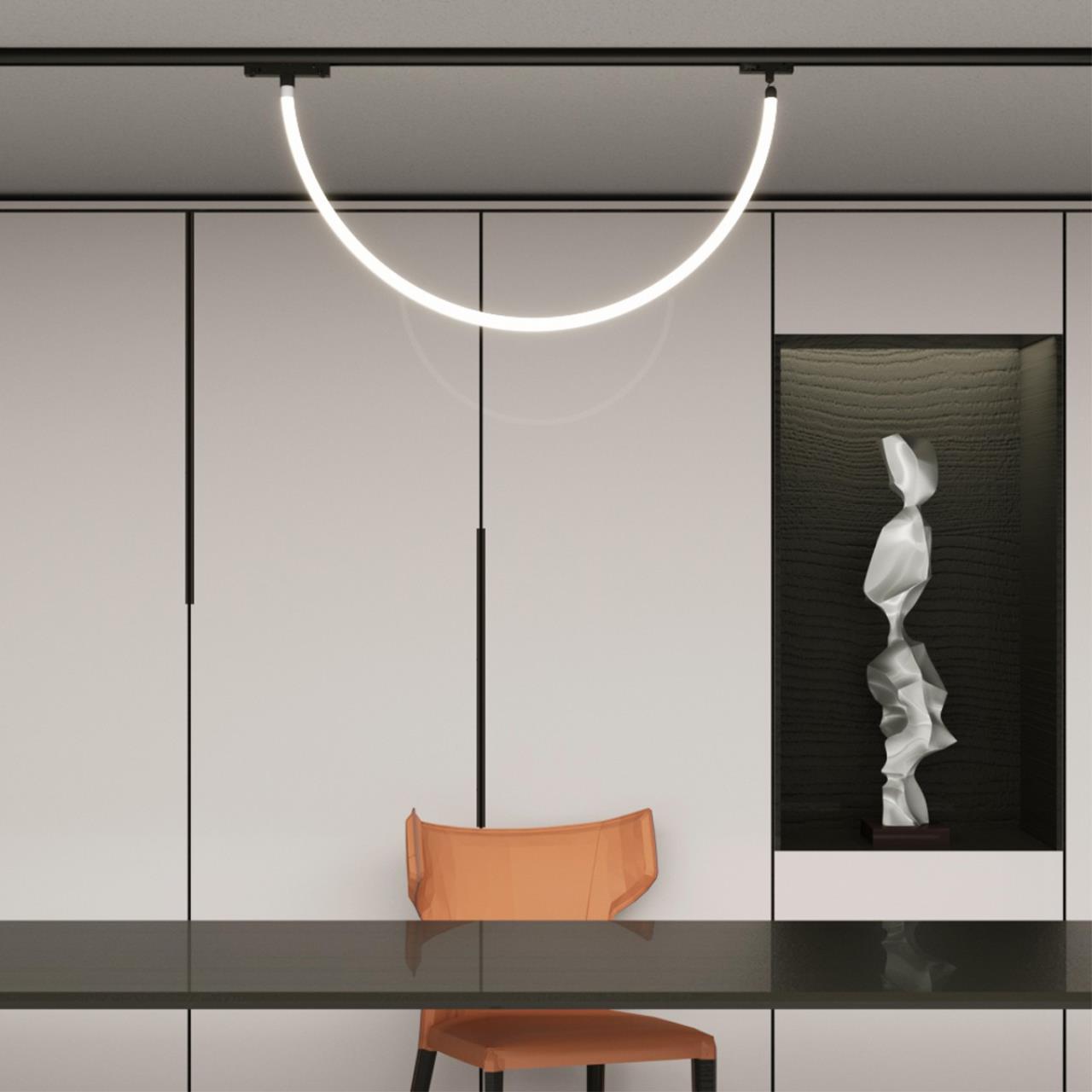 Трековый однофазный двухжильный адаптер для светильников 359128-359133 Novotech 359126