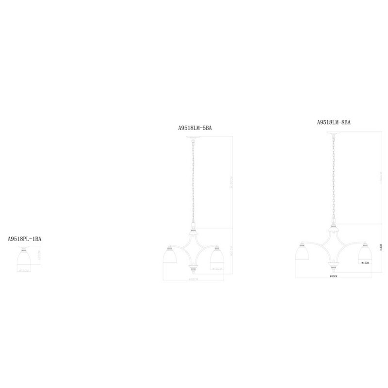 Подвесная люстра Arte Lamp A9518LM-8BA