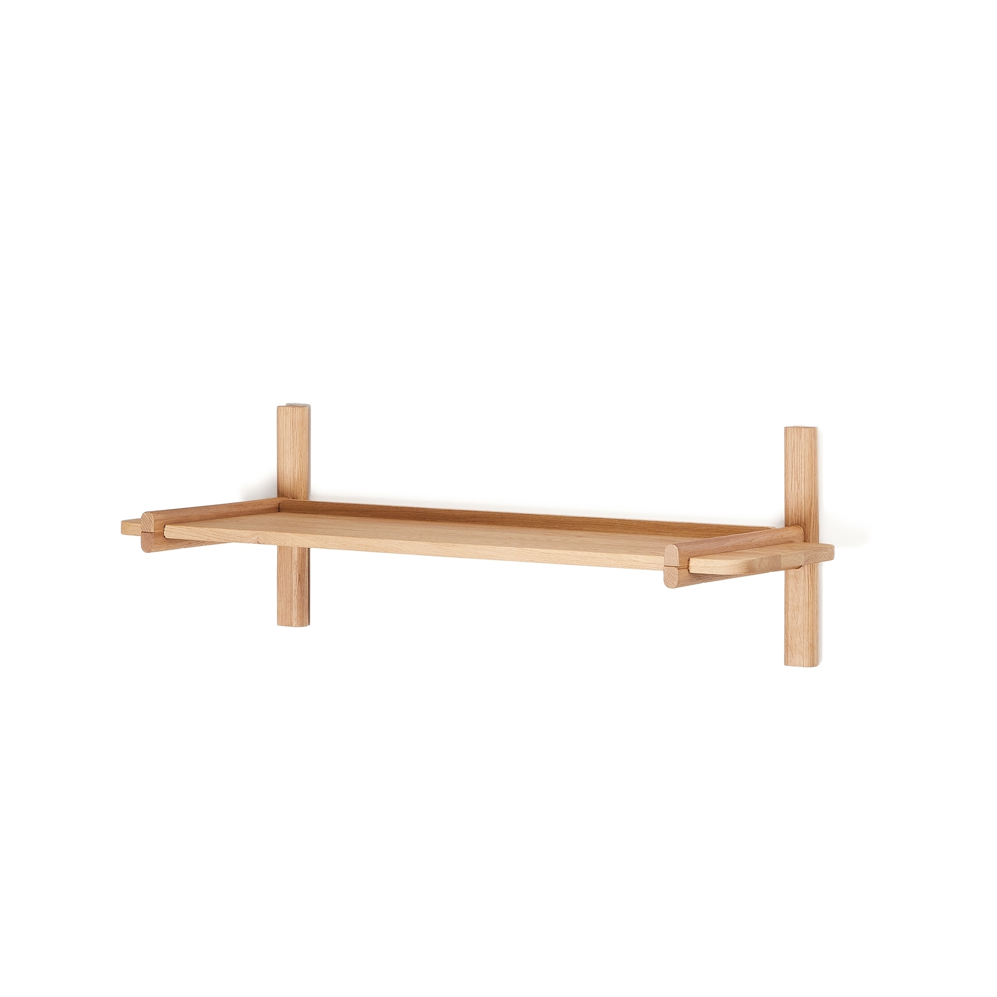 Модульная полка Sitra 1 полка из массива дуба с натуральной отделкой 90 см La Forma (ex Julia Grup)