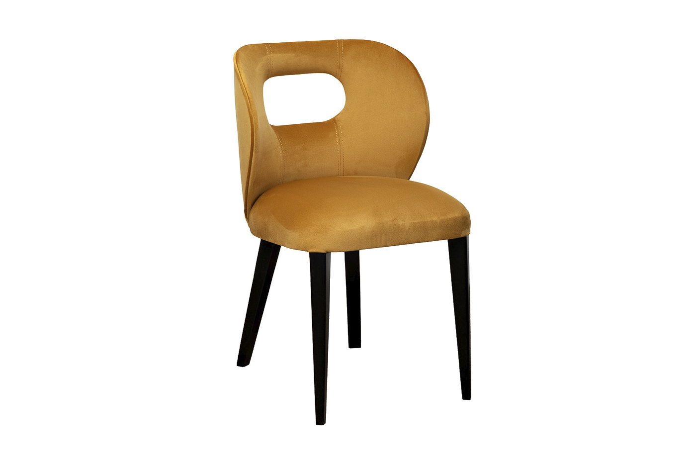 Стул велюровый горчичный Garda Decor UNICO-Colto22-ORANG