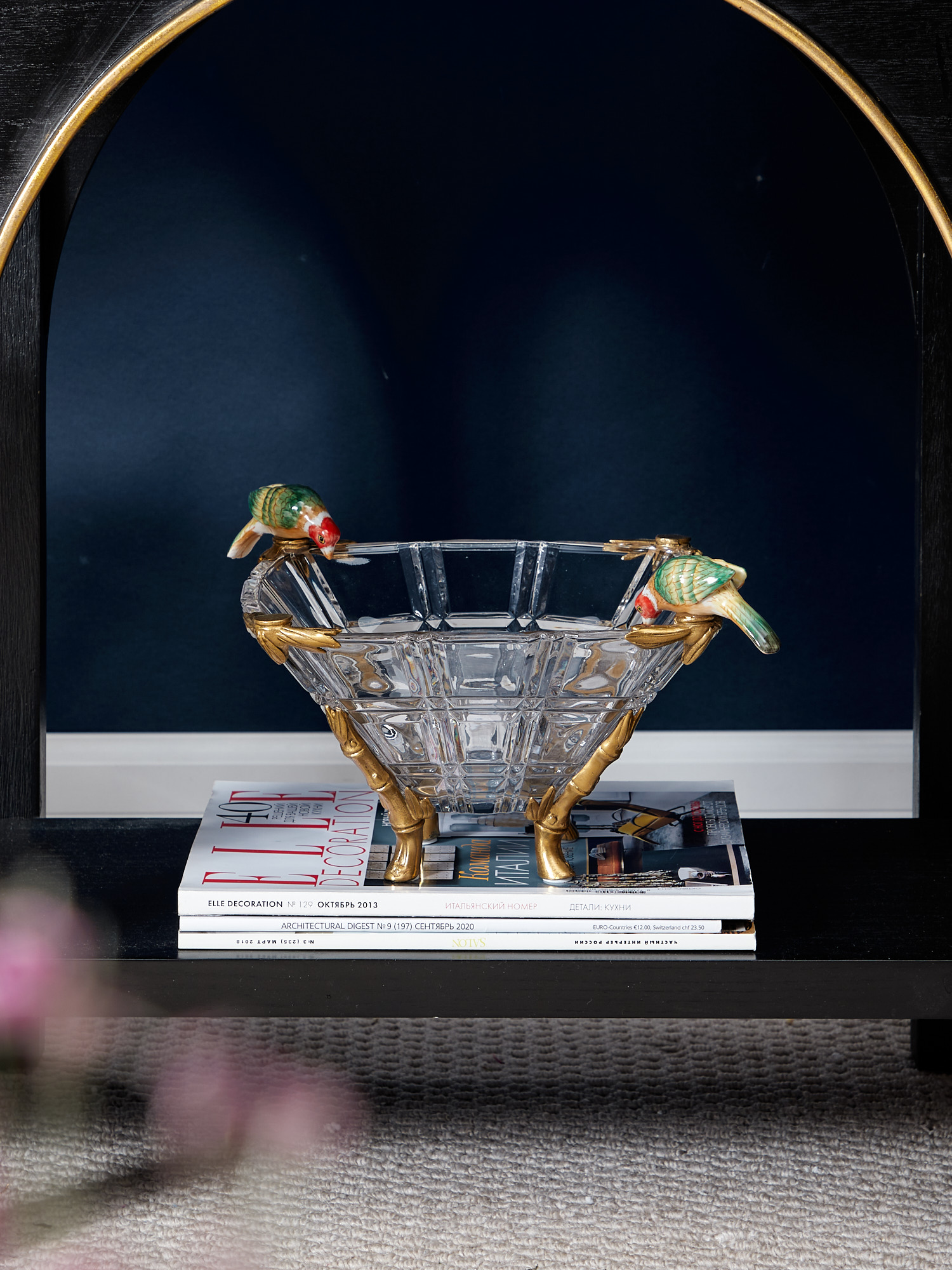 Чаша с птичками Glasar HGL488/GLASS