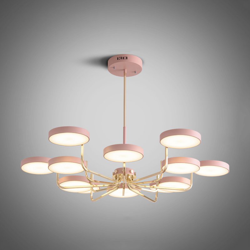 Подвесная люстра TAVIS D115 Pink by ImperiumLoft