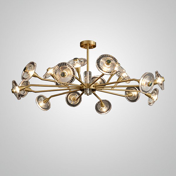 Потолочная люстра JANICA L18 Brass by ImperiumLoft