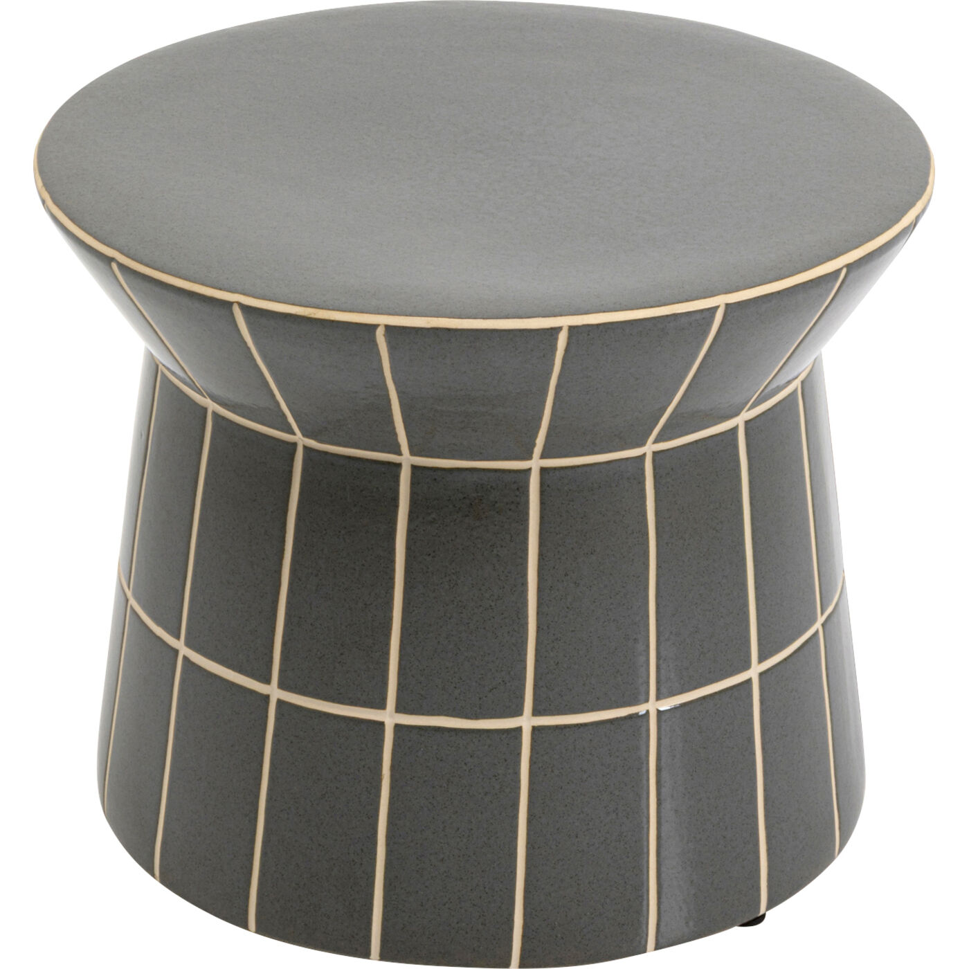 Стол приставной Bliss Tile Rim Blue Ø38cm KARE 71092