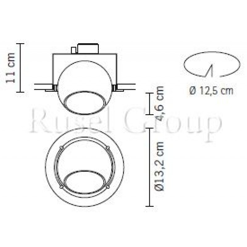 Встраиваемый светильник Fabbian Beluga Crystal D57 F01 00