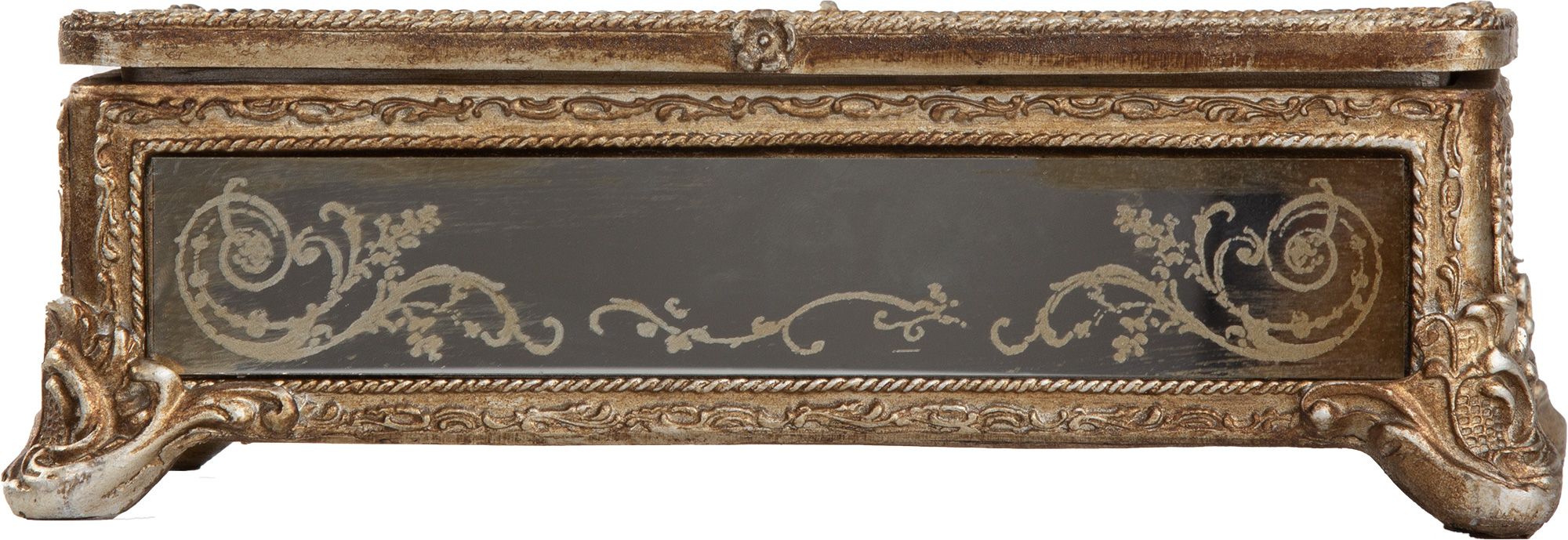 Шкатулка с зеркальными панелями, под старину Glasar 28-666