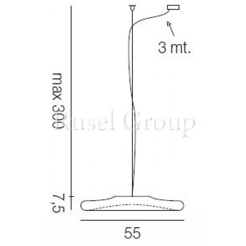 Подвесной светильник Vistosi POD SP G D1