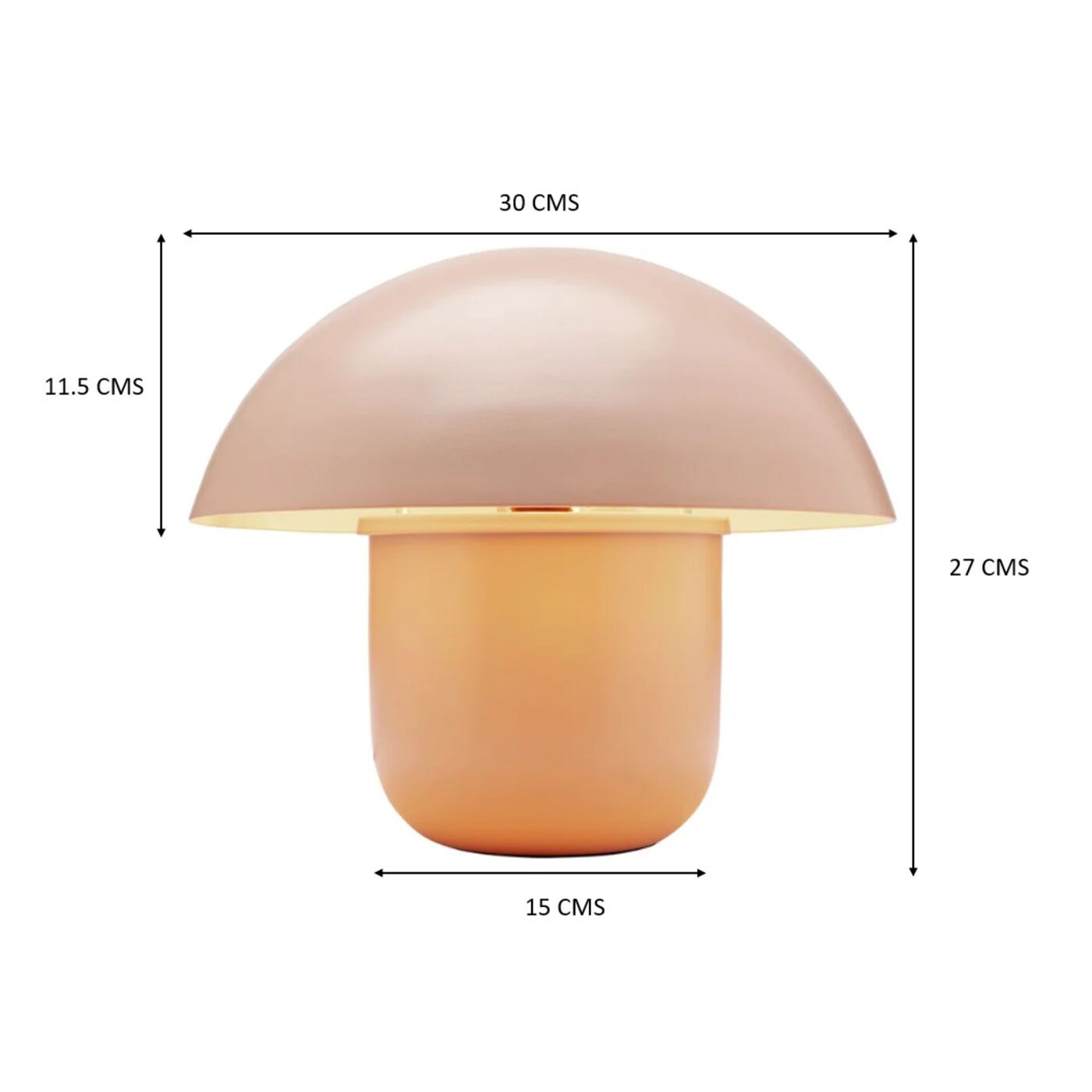 Светильник настольный Mushroom Peach 27cm KARE 56505