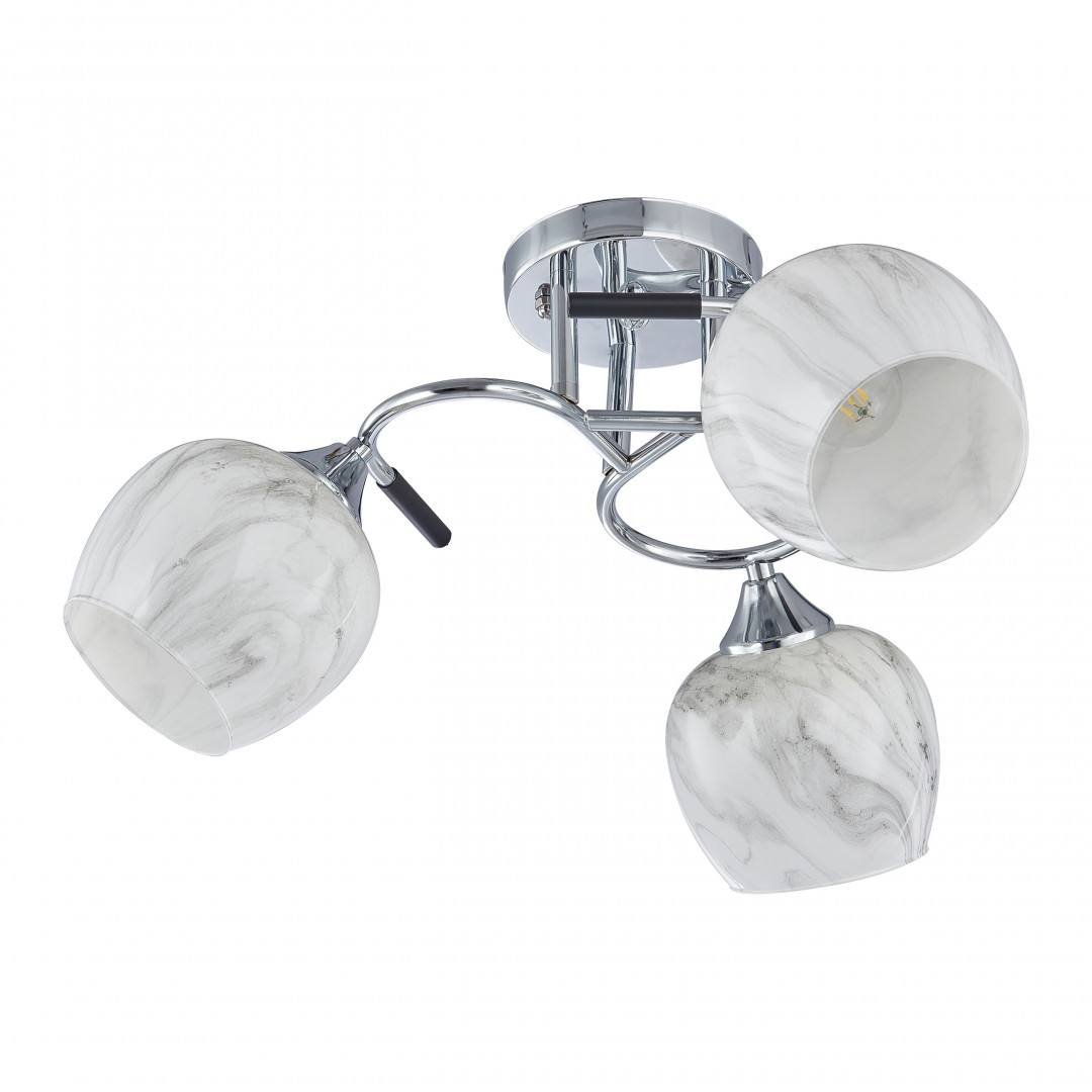 Люстра с плафонами 327985/3 CR+BK Arte Milano