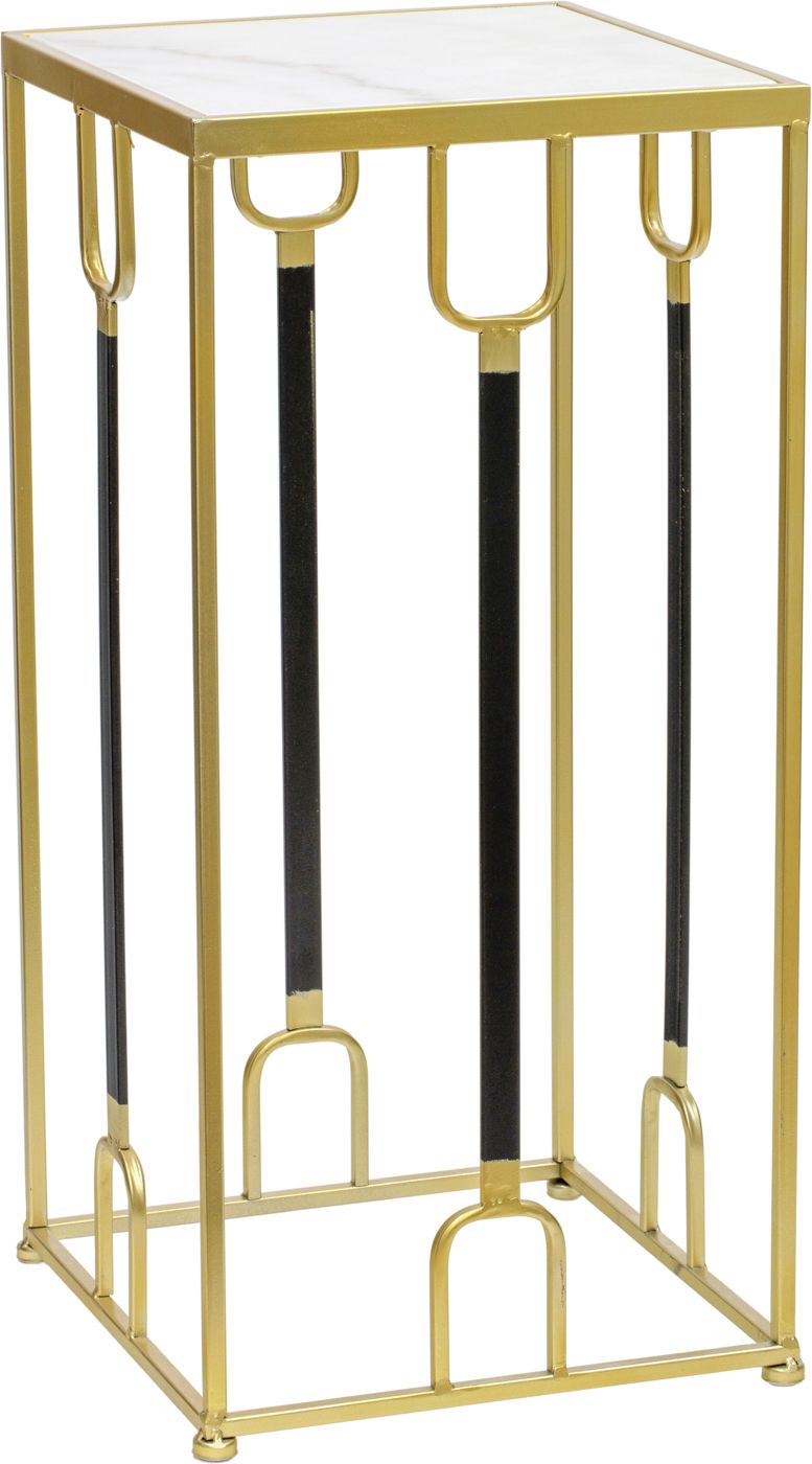 Столик интерьерный с белым мрамором Glasar 54-132