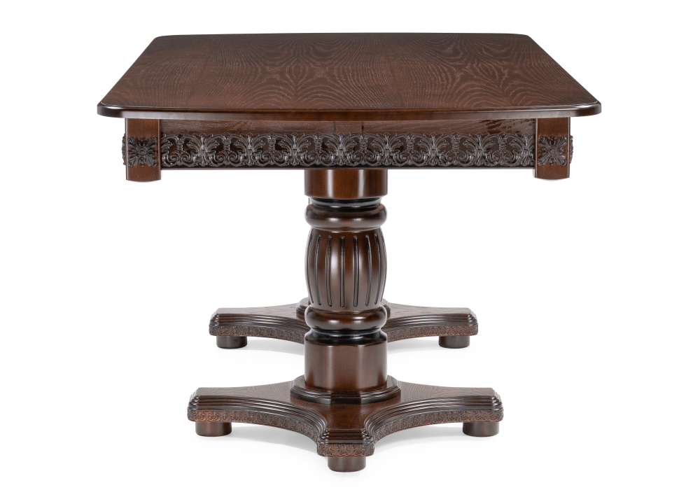 Стол деревянный Woodville Морнит 180(240)х100 орех темный / орех 515970