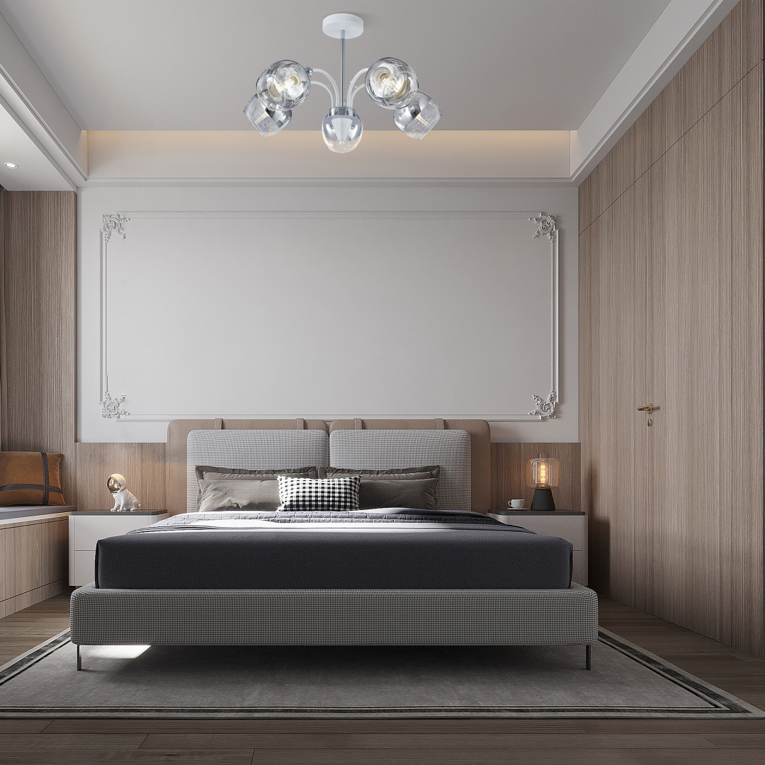 Люстра с плафонами 326008/5A WH+CR Arte Milano