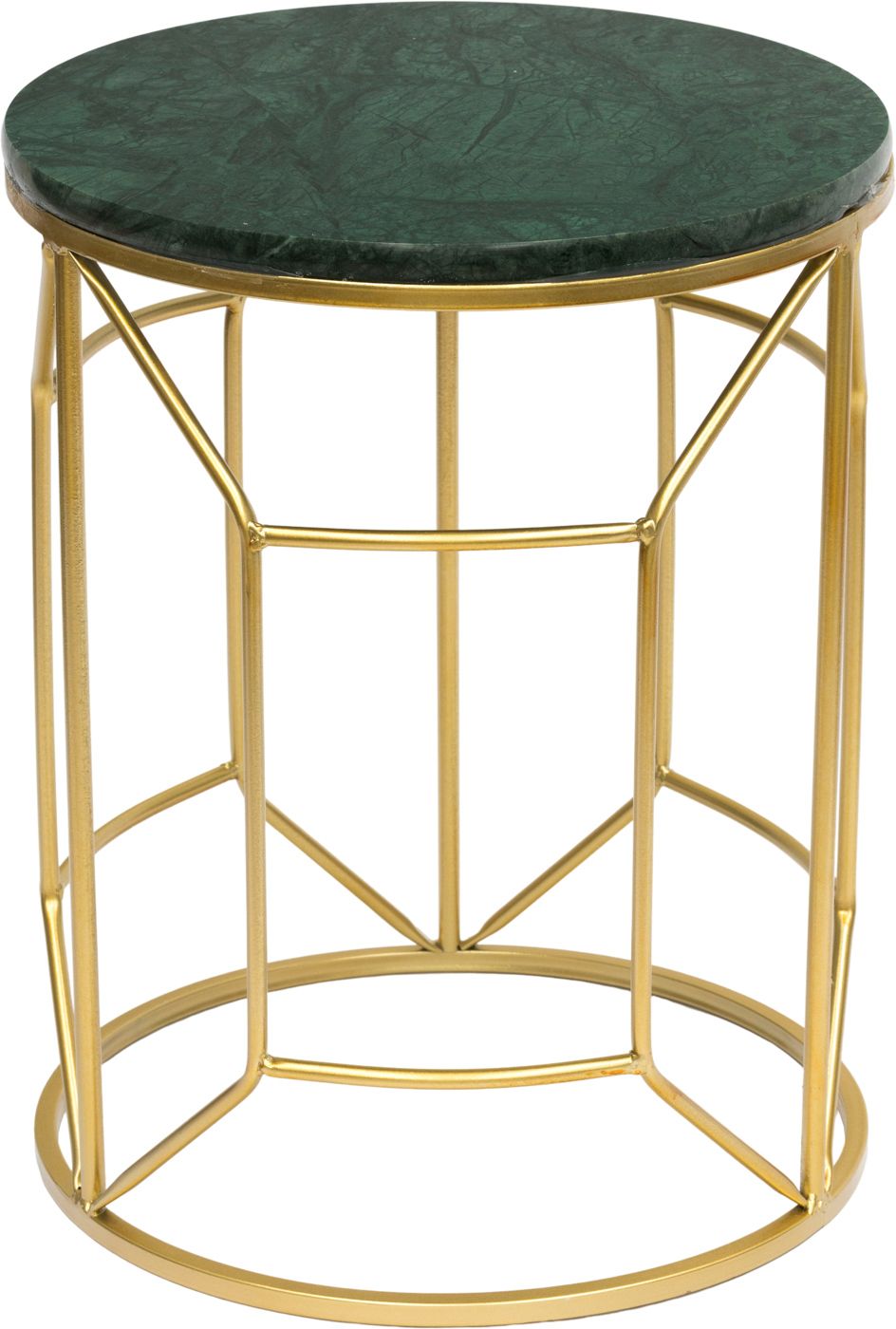 Столик интерьерный с зеленым мрамором Glasar 54-044