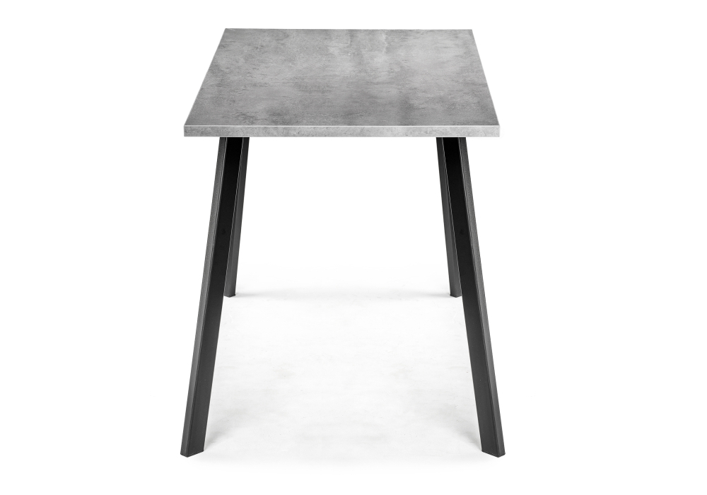 Стол деревянный Woodville Тринити Лофт 140 25 мм бетон / матовый черный 489619