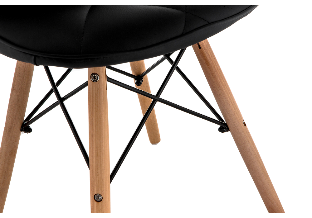 Стул деревянный Woodville Kvadro 1 black / wood 15366