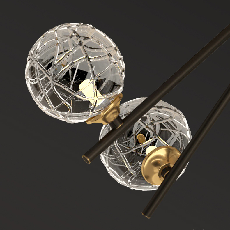 Потолочная люстра INGELA CH L12 Brass by ImperiumLoft