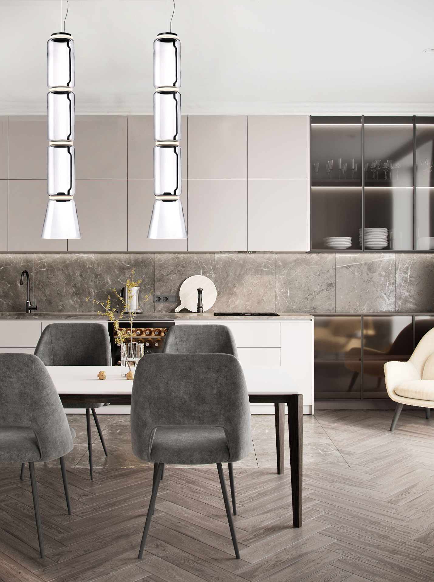 Подвесной светильник Milosh tendence 0749PL/B-4BK