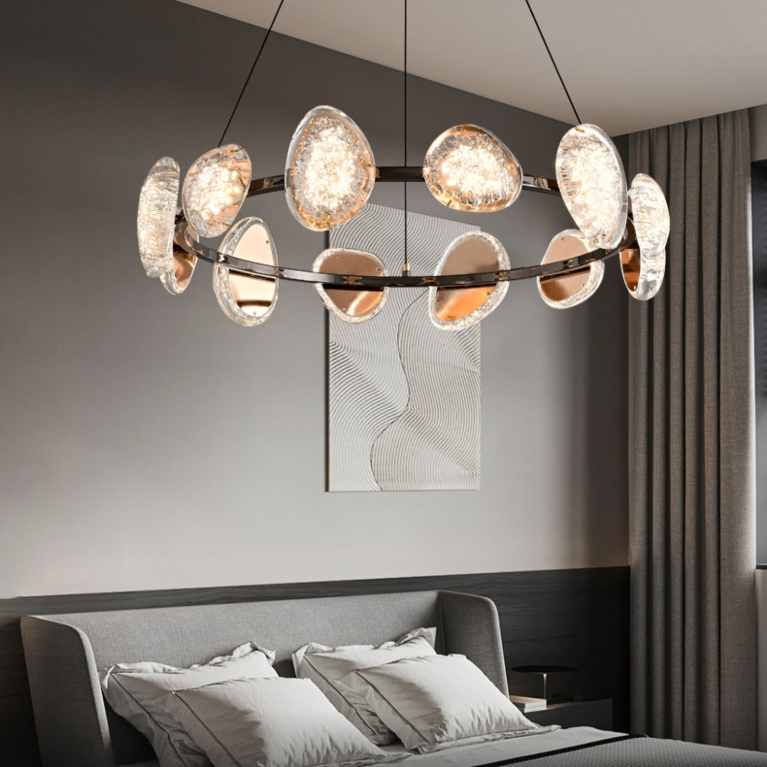 Подвесная люстра EVIAN RING D55 by ImperiumLoft