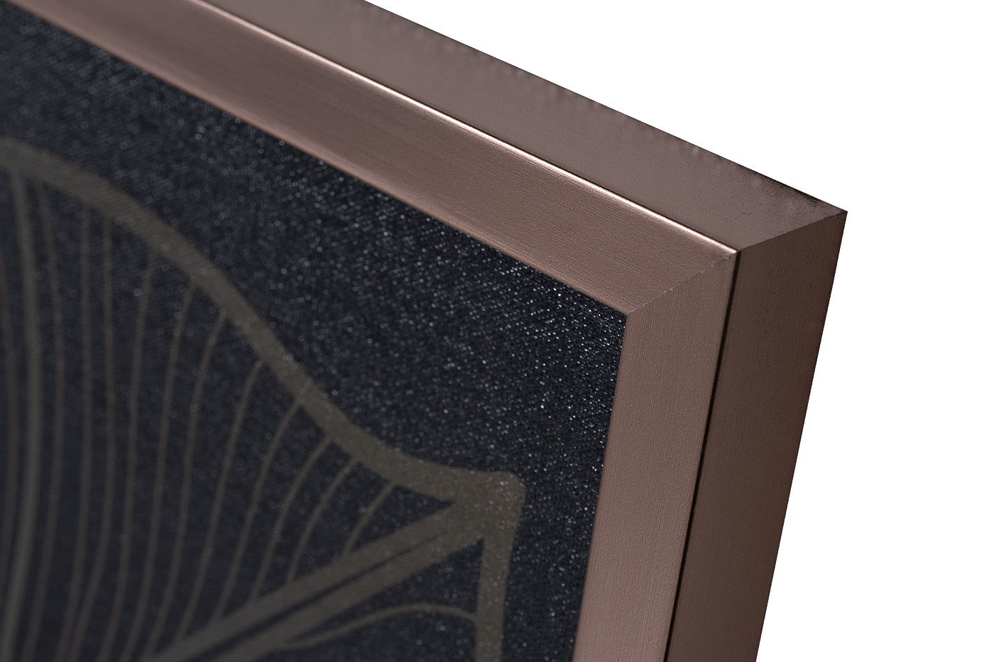 Холст Золотые листья-2 в багете латунь Garda Decor 89VOR-GOLDEN LEAVES-2