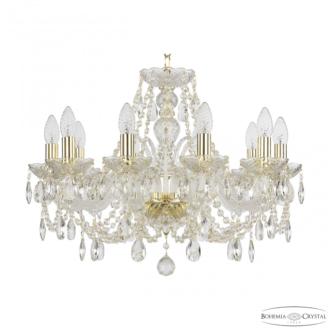 Люстра хрустальная 105/10/195 G Bohemia Ivele Crystal