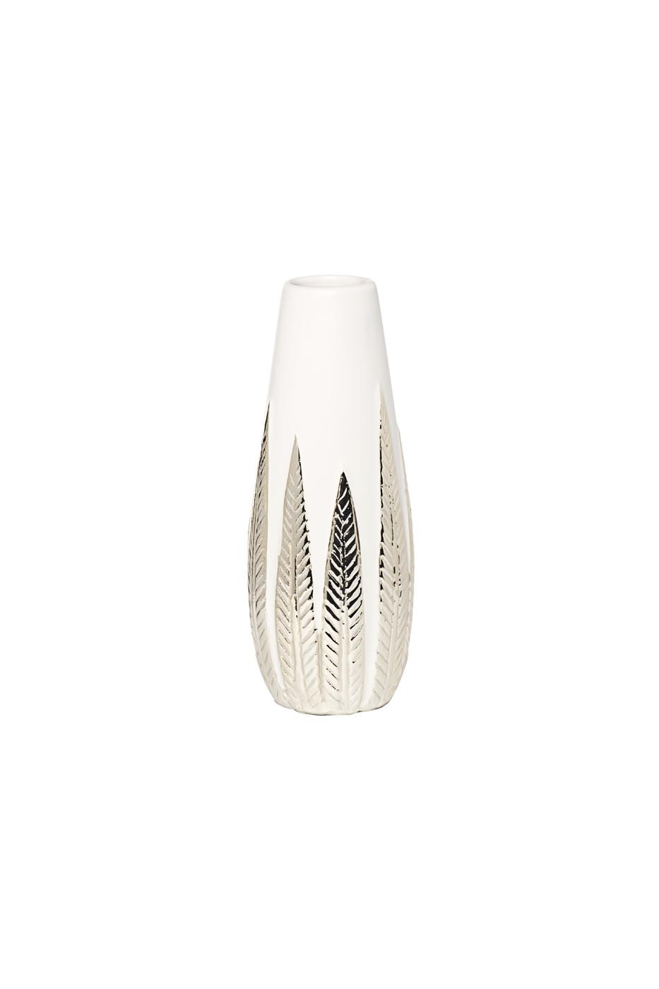 Ваза белая с декором Garda Decor 18H2840S-19