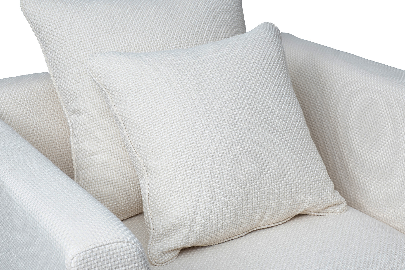 Кресло рогожка кремовое Garda Decor ROBERTO-K-BOTEGA SVBEG