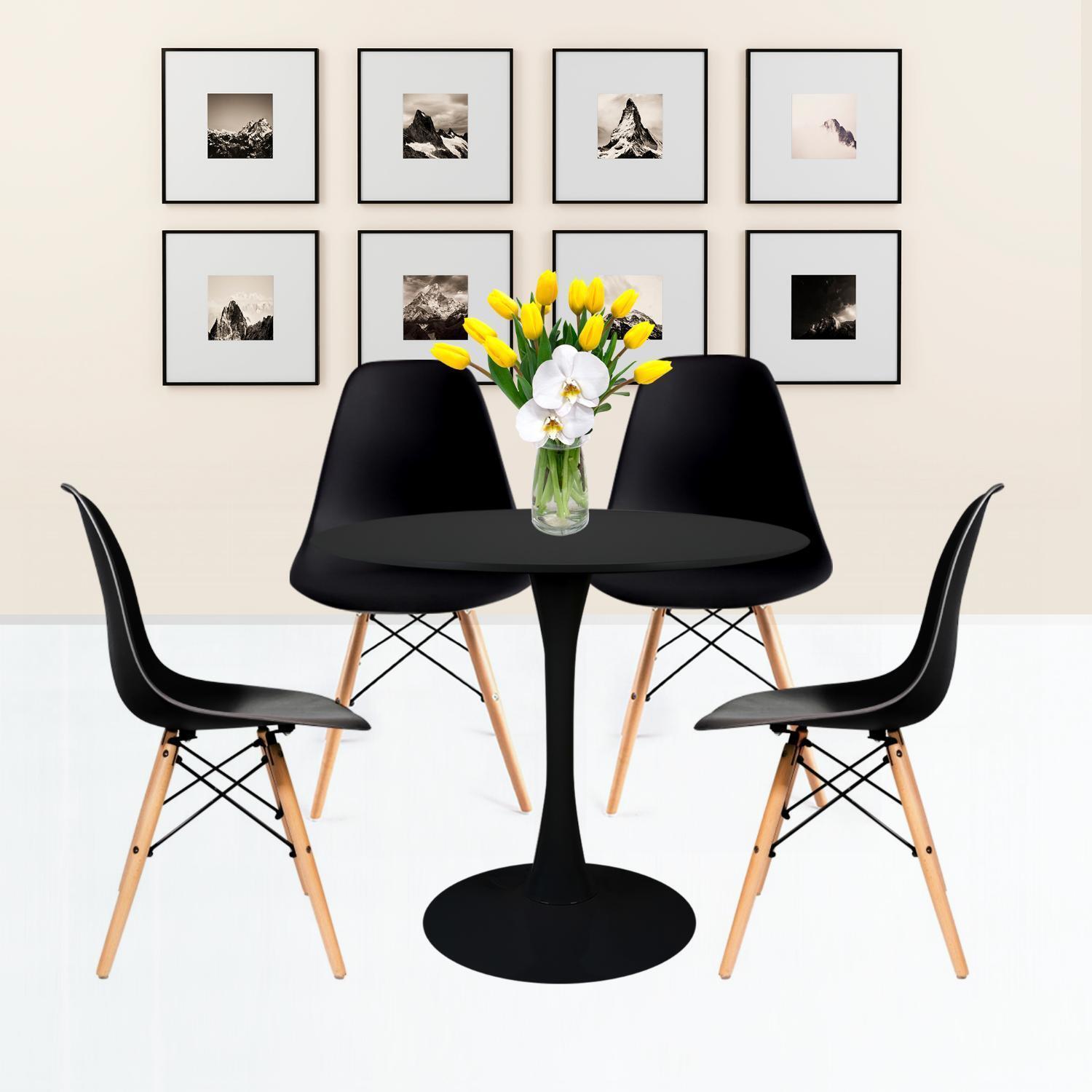 Стол Tulip черный 90см Bradex Home FR 0221