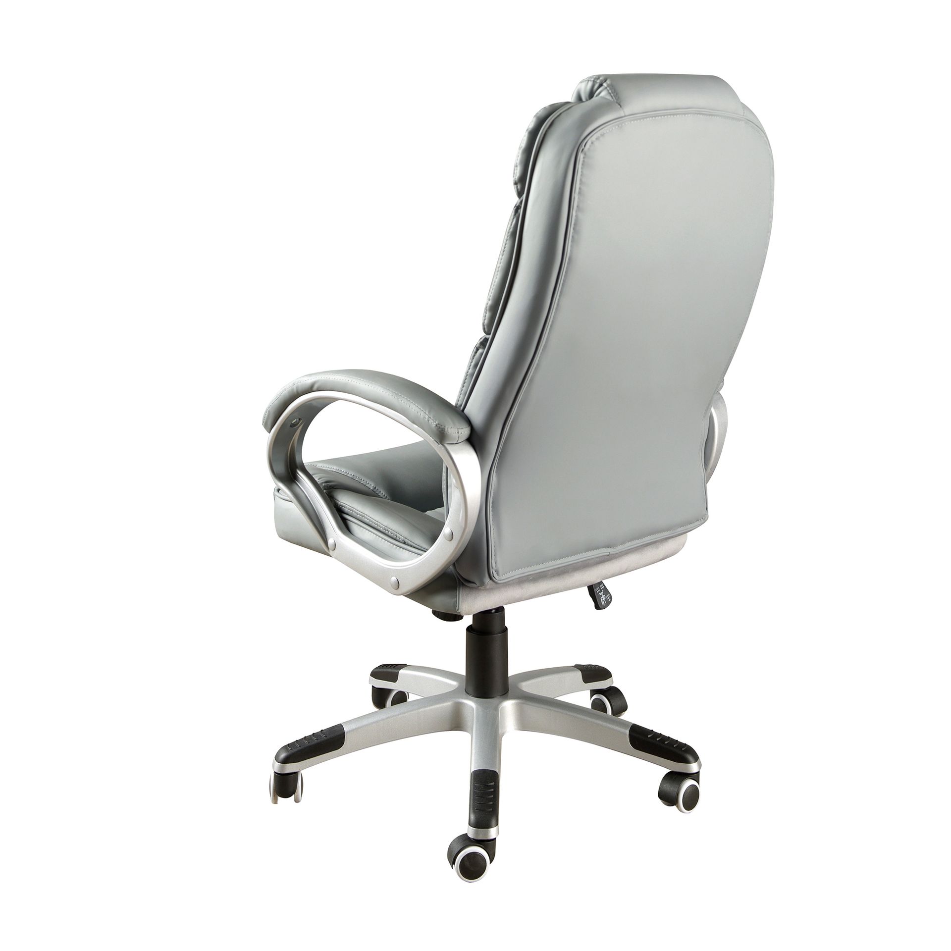 Вращающееся офисное кресло 4154 из серой экокожи Angel Cerda