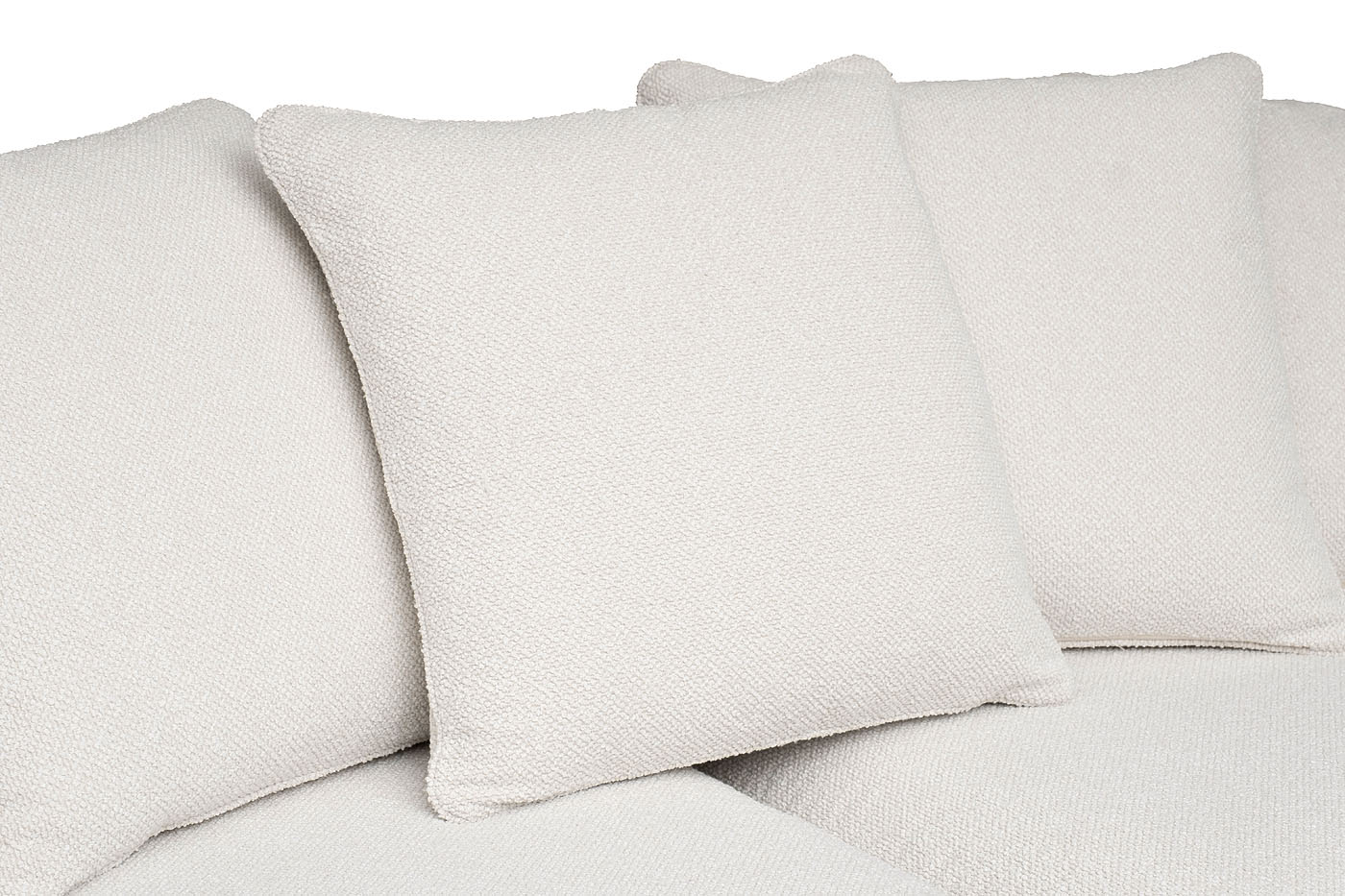 Диван треестный букле кремовый Garda Decor ROBERTO-250-FLONA SVBEG