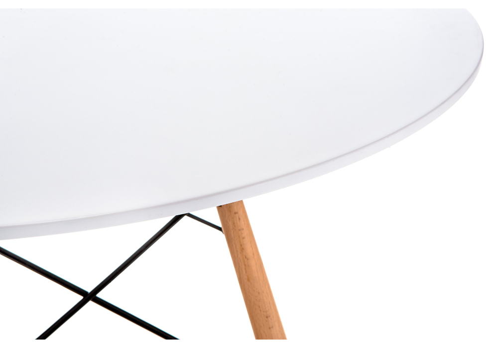 Стол деревянный Woodville Table 80 white / wood 15363