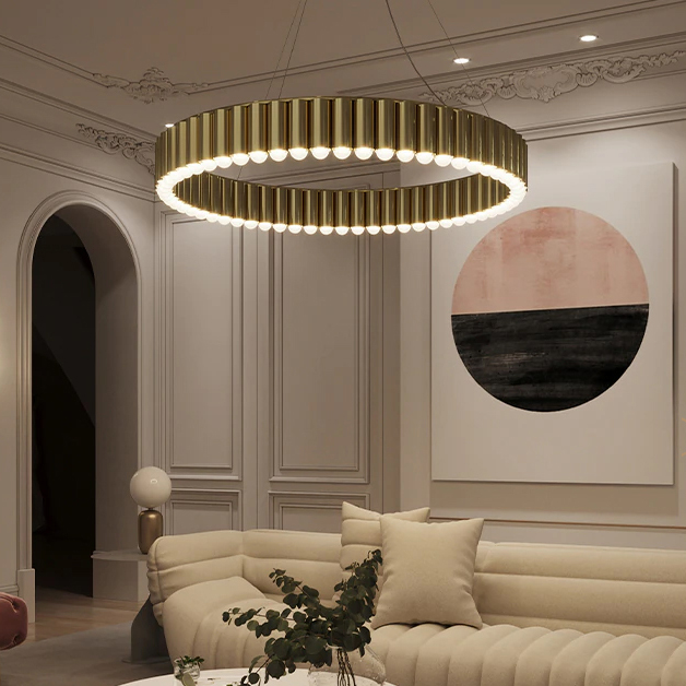 Подвесная люстра ERLANDER D60 Brass by ImperiumLoft