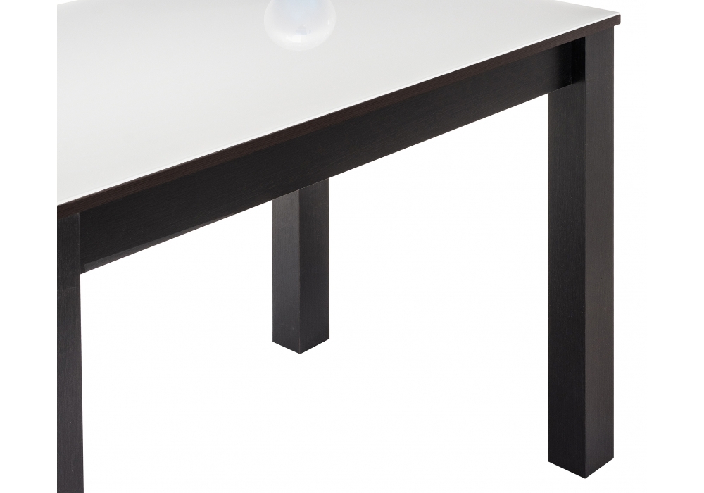 Стол стеклянный Woodville Раймунд венге / белый 462105