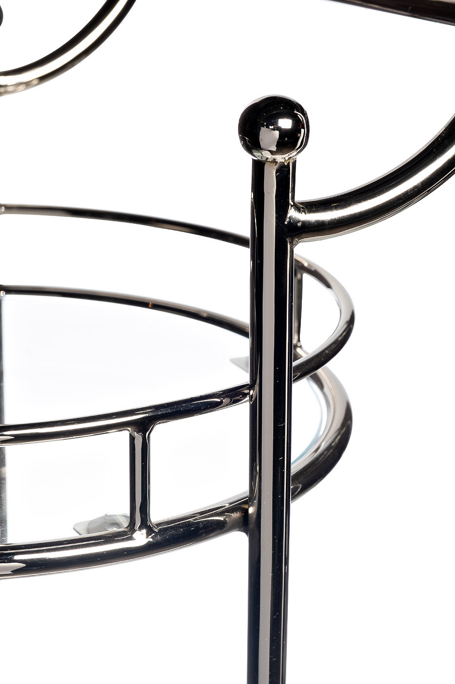 Тележка сервировочная металлическая с зеркальными полками Garda Decor 95IM-4651 Тележка сервировочная металлическая с зеркальными полками Garda Decor 95IM-4651