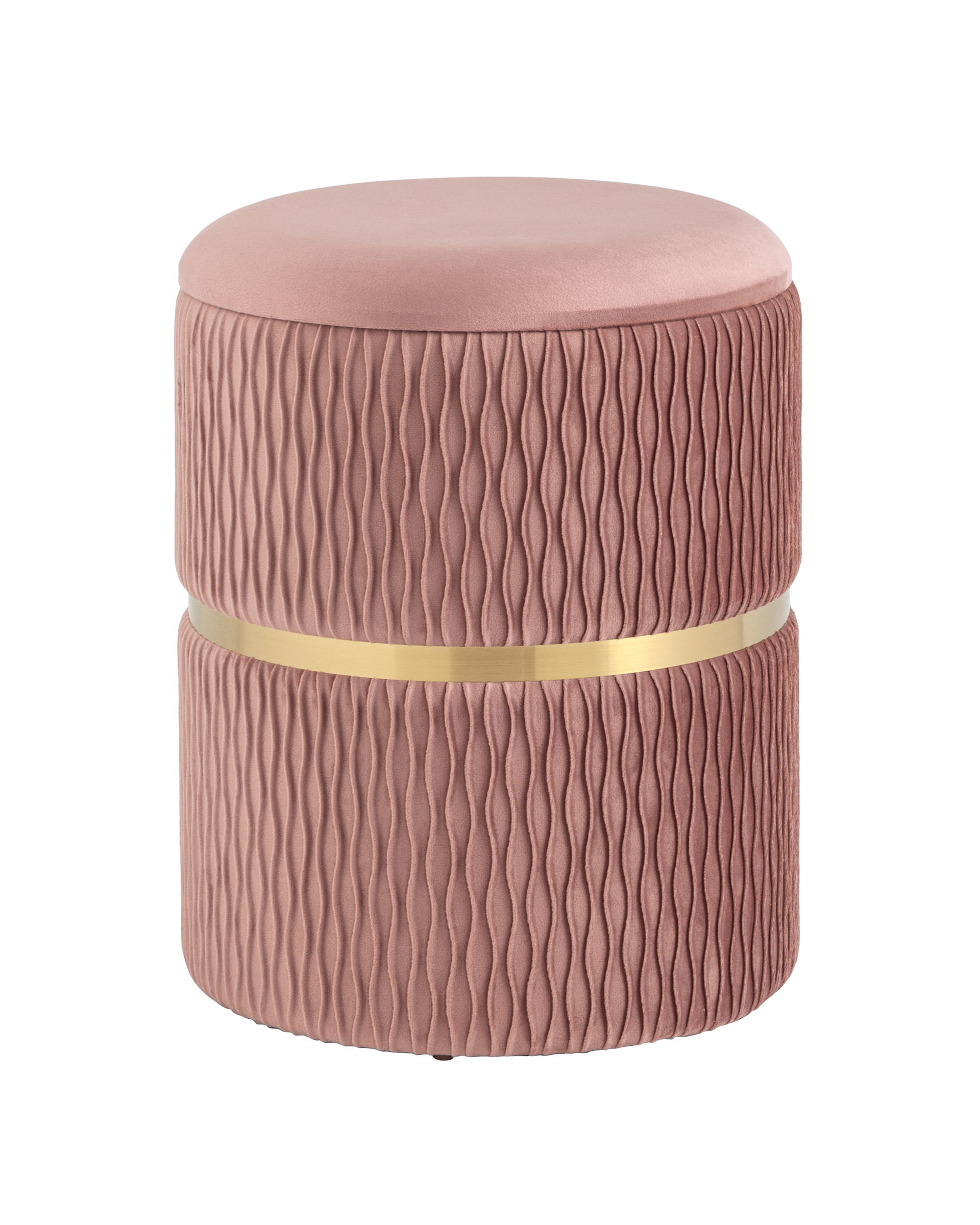 Пуф Джесси с ящиком велюр розовый Stool Group