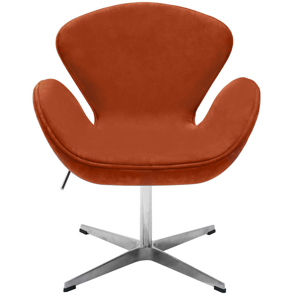 Кресло SWAN CHAIR терракотовый, искусственная замша Bradex Home FR 0655