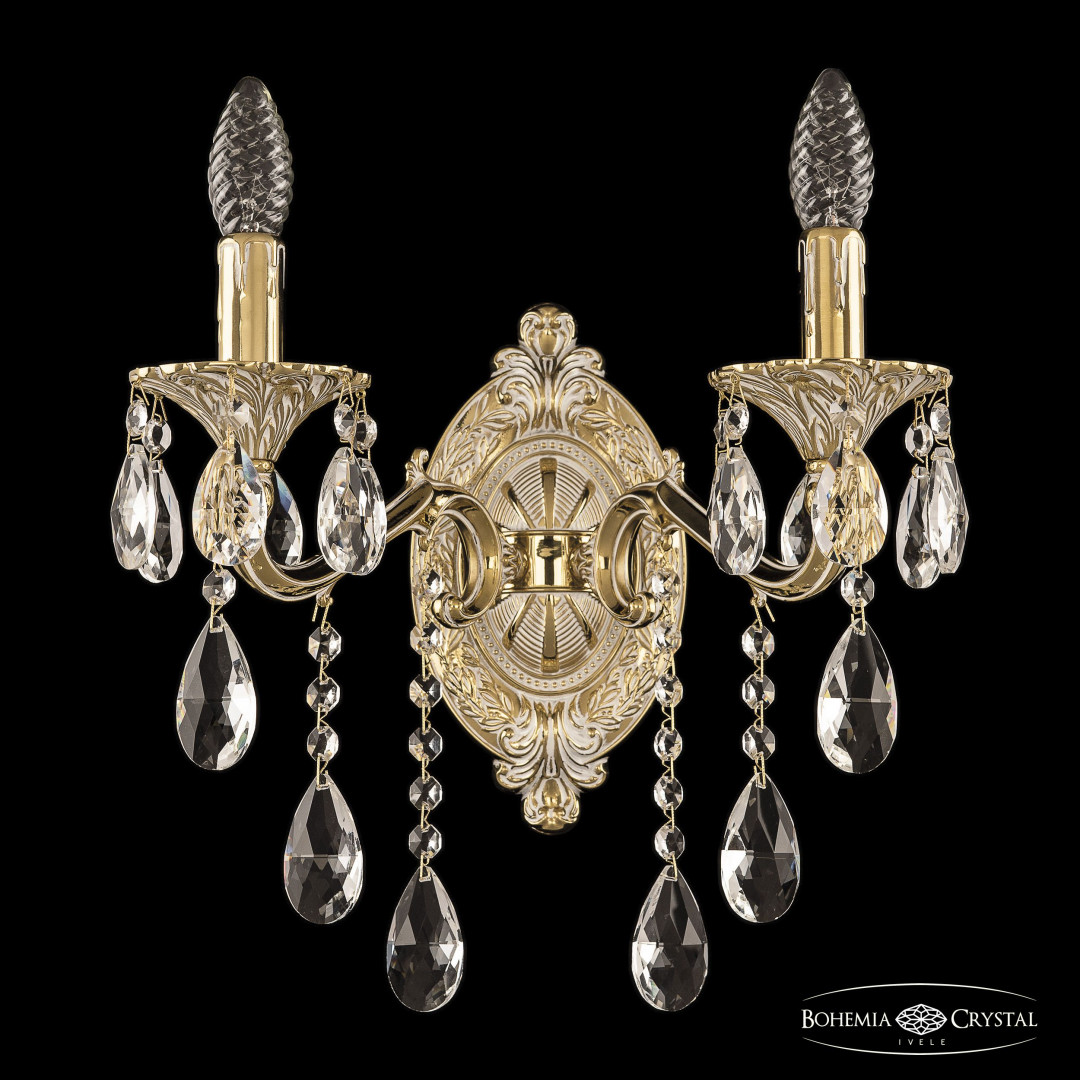 Бра бронзовые с хрусталём 7202B10/2/175 B GW